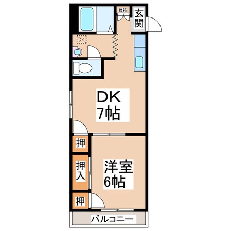 ドルフ楠の物件間取画像